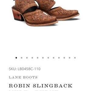 Lane Brand brown tooled leather boot sandals- PERFECT SUMMER STAPLE